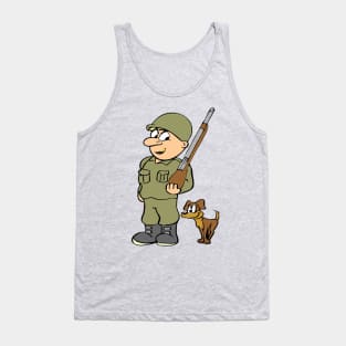 Soldier Dog Lover Rescue Canine K-9 Tank Top